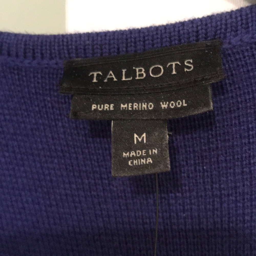 NWT Talbots Marino wool, M sweater - Picture 2 of 4
